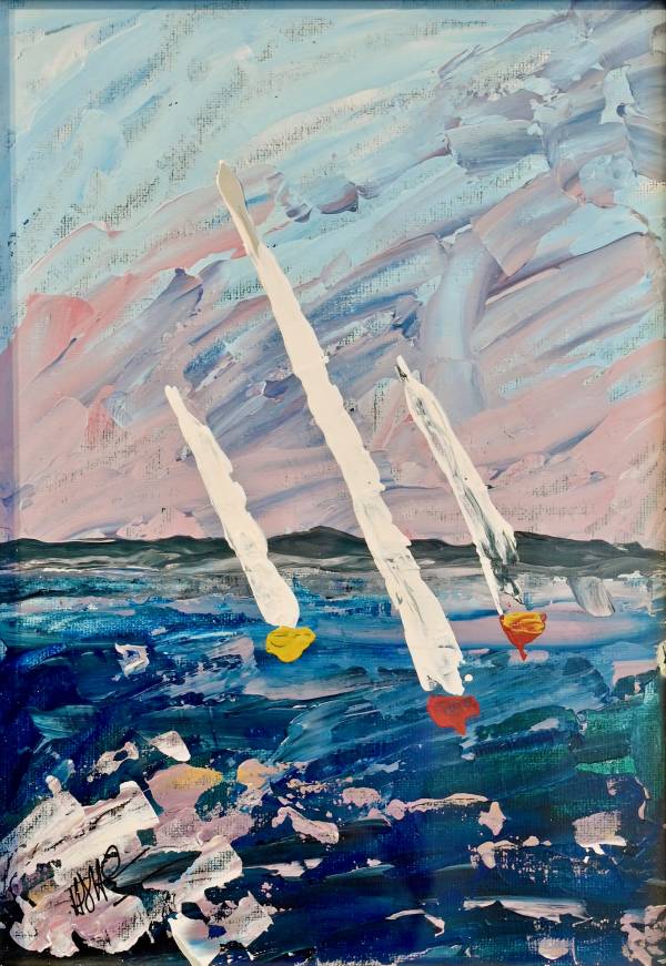 - Acrylic on Board, Painting by Heather Hunt, measuring 28 x 20 cm (H x W) framed at 33 x 28 cm £120